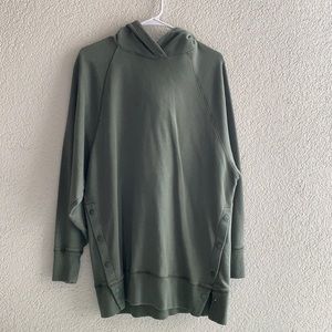 Army green hoodie from Aerie